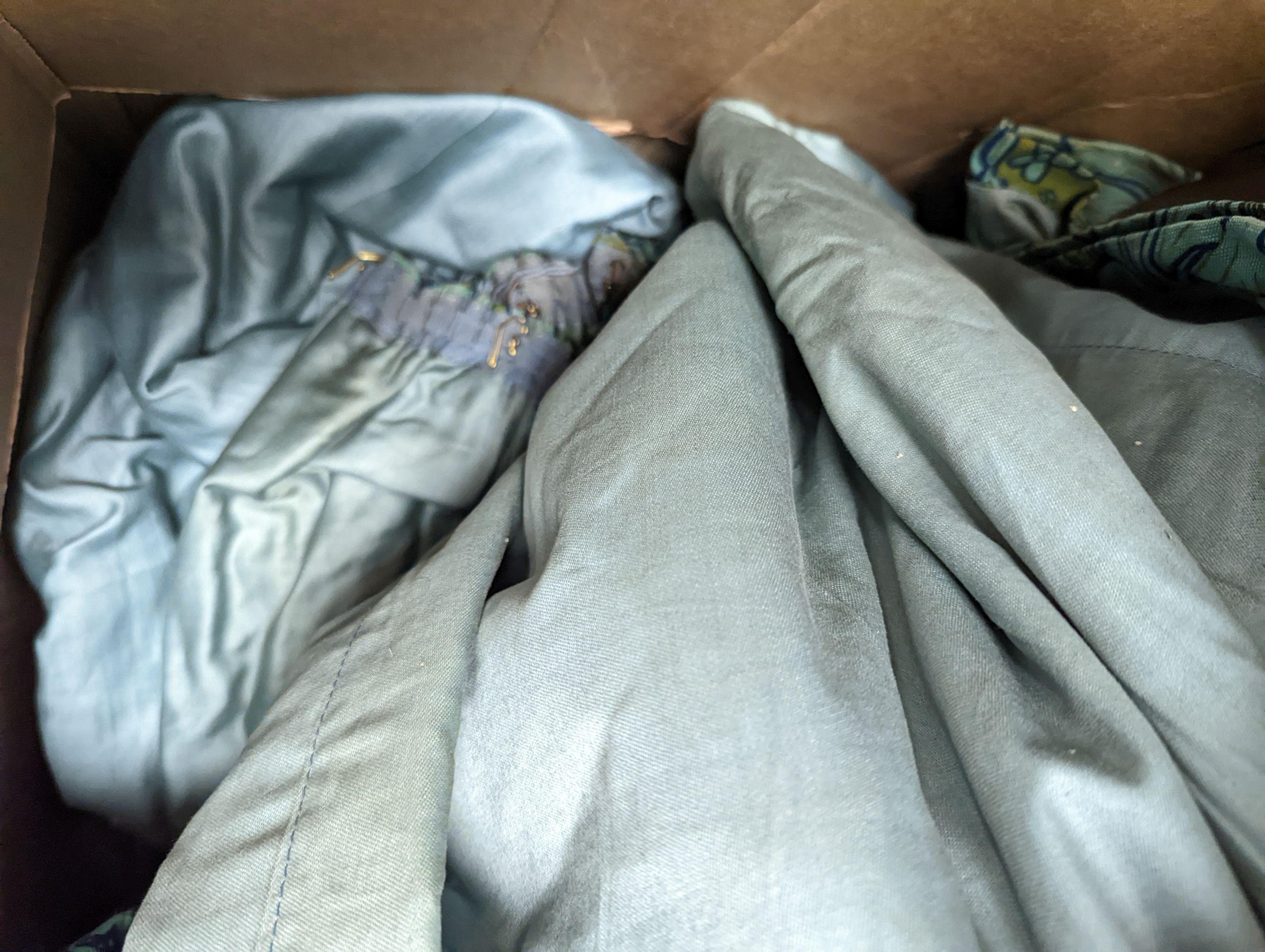 A pair of Sanderson later printed Morris curtains